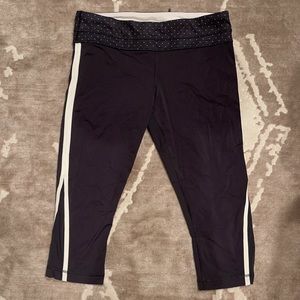 Lululemon pants with white stripe